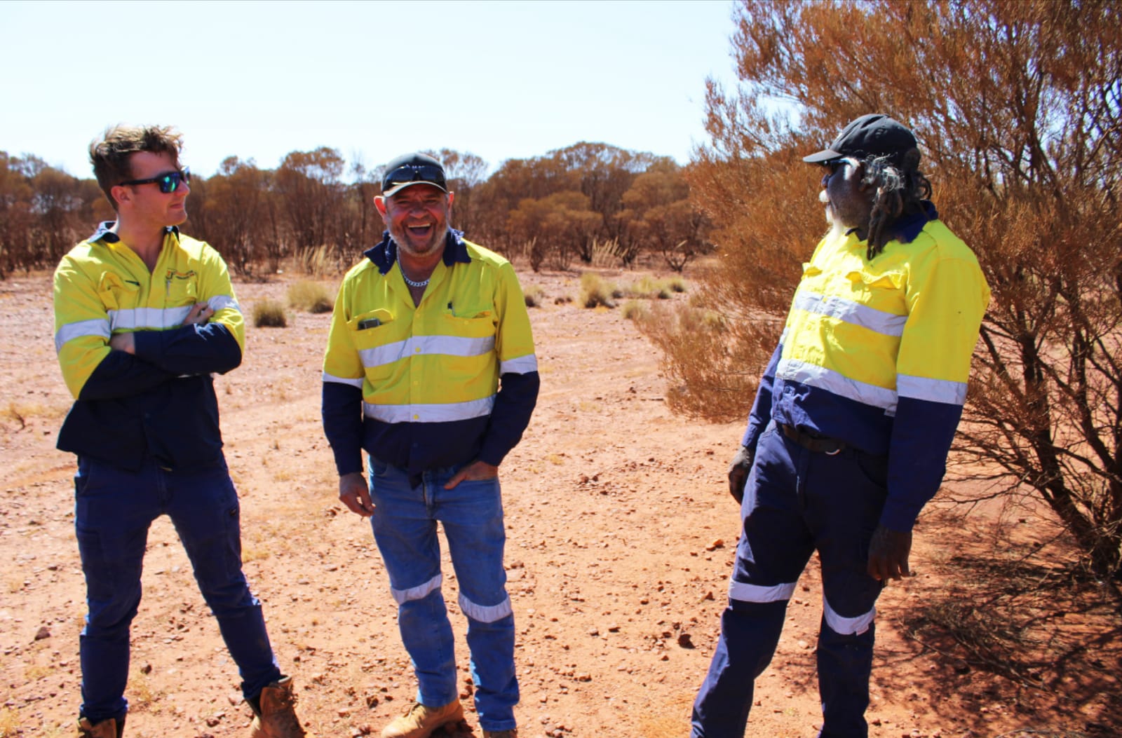 Team members at Wiluna